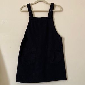 Olive overall dress / jumper